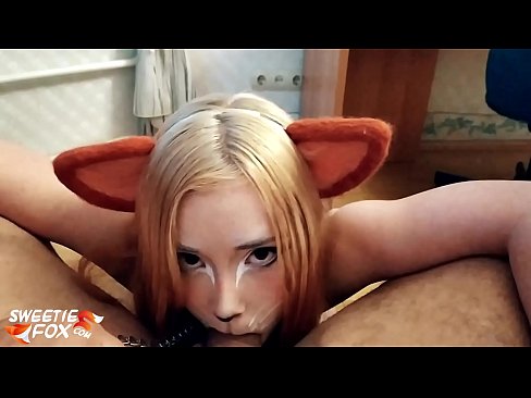 ❤️ 狐狸精吞下鸡巴并在嘴里射精 ❤️ Porno